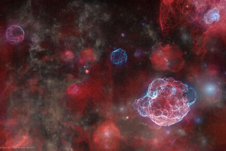 APOD: 2026 September 24 – The Ghosts of Five Supernovas
