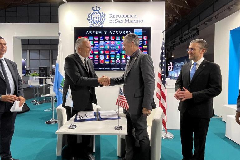 NASA Welcomes San Marino Signing the Artemis Accords