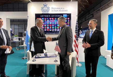 NASA Welcomes San Marino Signing the Artemis Accords