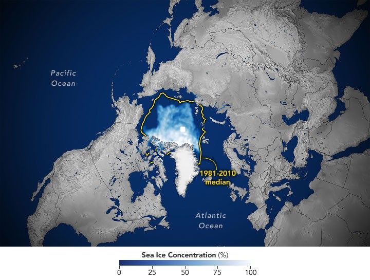 Arctic Sea Ice Shrinks to Its 2026 Minimum