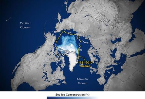 Arctic Sea Ice Shrinks to Its 2026 Minimum