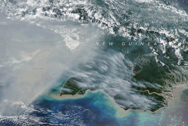 Fires Char New Guinea