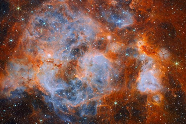 Webb Sees Turbulent Star Nursery